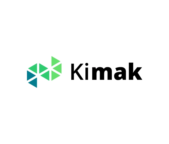 Yeşil geometrik soyut şirket logosu