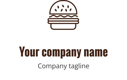 Katmanlı unsurlarla stilize edilmiş, cesur bordo logo tasarımı