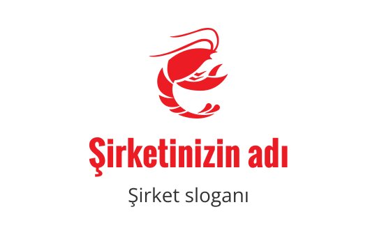 Cesur kırmızı ıstakoz logo tasarımı, stilize edilmiş pençeler ve akıcı hatlarla