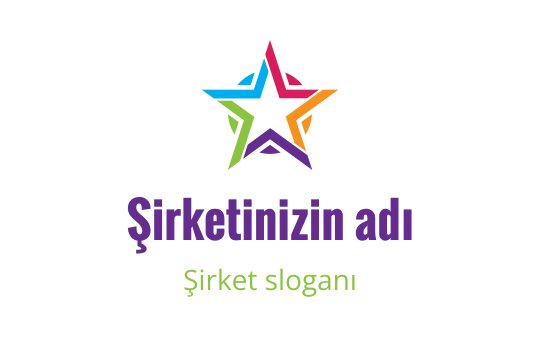 Canlı gradyan ve cesur tipografi ile renkli yıldız logo tasarımı