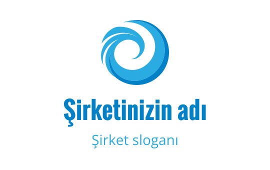 Dinamik hareket unsurlarıyla modern mavi spiral logo tasarımı