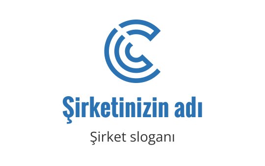 Mavi renkte stilize edilmiş C harfi içeren modern dairesel logo tasarımı