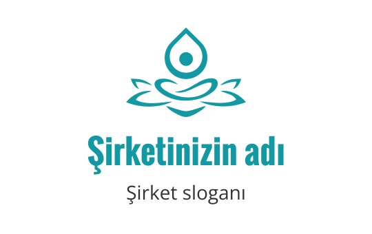 Lotus çiçeğinin üzerinde su damlası bulunan şık logo tasarımı