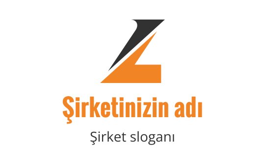 Turuncu ve siyah renkte stilize edilmiş "Z" harfi içeren modern logo tasarımı