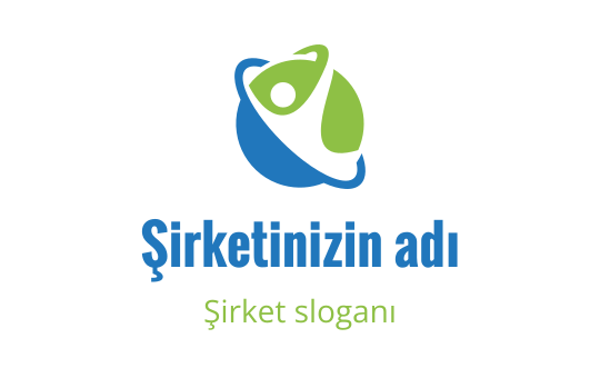 Küresel şekil içinde stilize bir figür içeren modern logo tasarımı