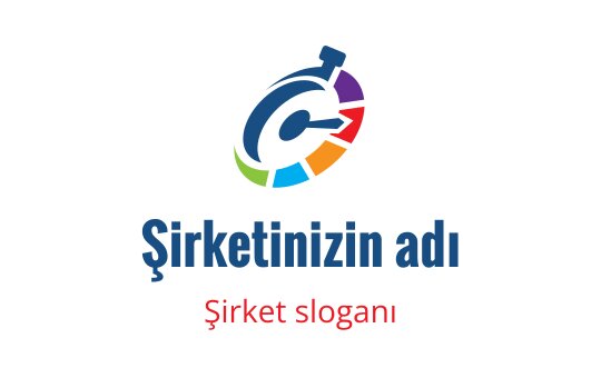 Renkli bir hız göstergesi ve anahtar içeren dinamik logo tasarımı