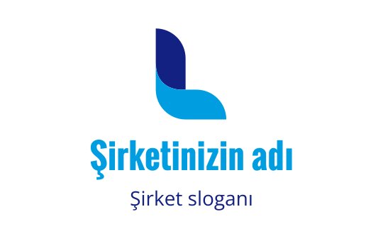 Modern mavi ve yeşil logo tasarımı, stilize edilmiş L harfi ile
