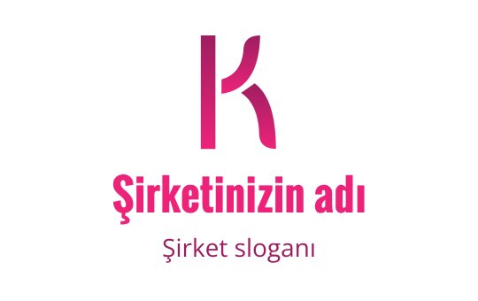 Temiz hatlara sahip modern pembe K harfi logo tasarımı