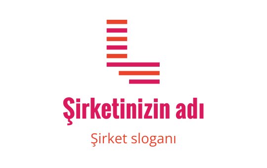 Yatay şeritlerle stilize edilmiş L harfi içeren modern logo tasarımı