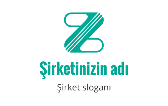 Modern teal logo tasarımı, çizgilerle stilize edilmiş Z harfi içeriyor