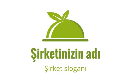 Yuvarlak kubbe ve yapraklar içeren modern yeşil logo tasarımı