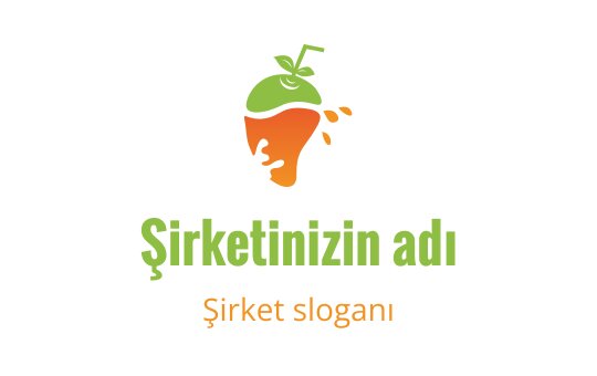 Yeşil yapraklar ve turuncu detaylarla yaratıcı havuç logo tasarımı