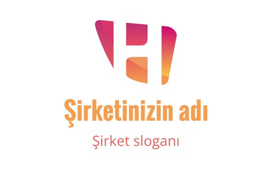 Gradient renklerde stilize edilmiş 'H' harfi içeren modern logo tasarımı