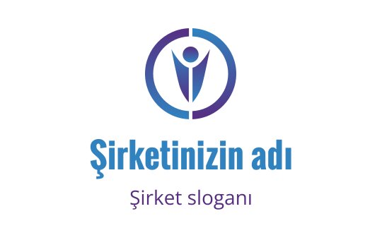 Dairesel bir şekil içinde stilize edilmiş figür içeren modern logo tasarımı