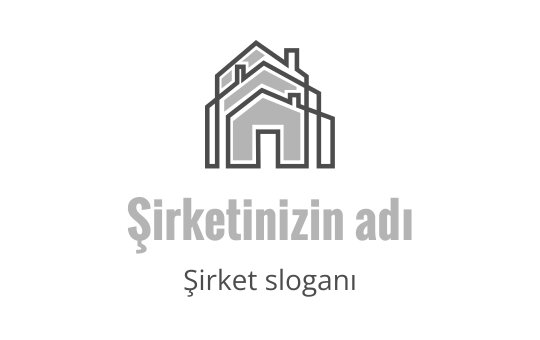 Katmanlı çatıları ve cesur bir yazı tipiyle modern ev logo tasarımı