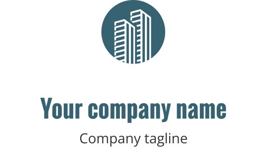 Modern yeşil logo tasarımı, stilize edilmiş bir ev silueti içeriyor