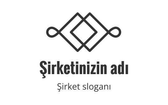Birbirine geçmiş elmas şekilleri ve akıcı hatlar içeren şık logo tasarımı