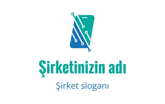 Modern logo tasarımı, devre hatlarıyla stilize edilmiş bir akıllı telefon içeriyor