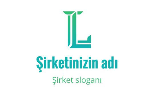 Modern teal logo tasarımı, stilize harfler ve temiz hatlar içeriyor