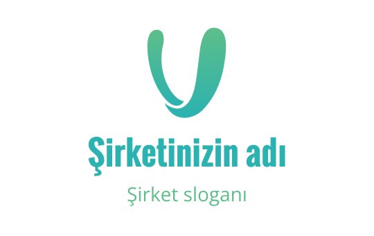 Modern teal logo tasarımı, stilize edilmiş "V" harfi içeriyor