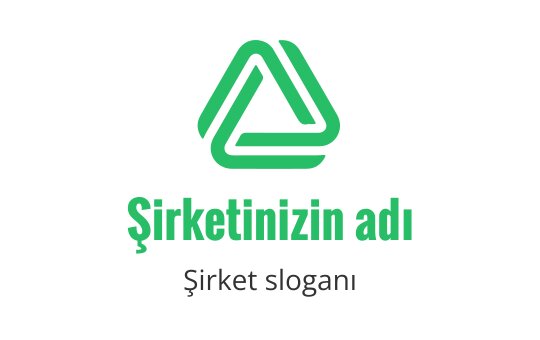 Üst üste binen çizgilerle modern yeşil üçgen logo tasarımı