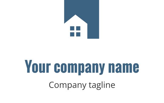 Modern yeşil logo tasarımı, stilize edilmiş bir ev silueti içeriyor