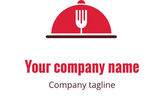 Şık bordo logo tasarımı, modern bir dokunuşla stilize edilmiş çanlar içeriyor
