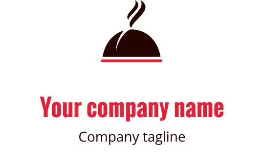 Şık bordo logo tasarımı, modern bir dokunuşla stilize edilmiş çanlar içeriyor