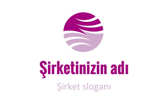 Mor dalgalar ve yumuşak gradyanlarla modern dairesel logo tasarımı