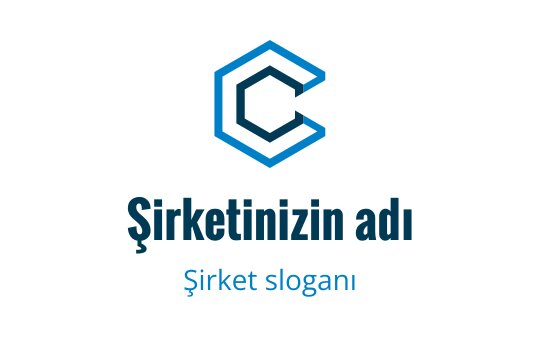 Modern mavi ve siyah logo tasarımı, stilize edilmiş C harfi içeriyor