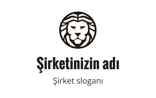 Modern tasarıma sahip siyah aslan logosu, kaplan endüstrisinde güç ve cesareti temsil ediyor.