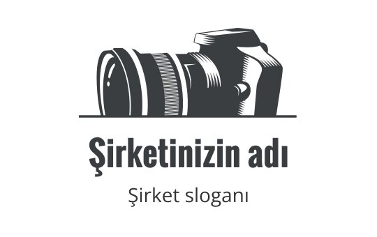 Sade, minimalist tarzda modern kamera logo tasarımı