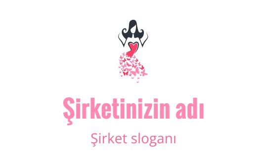 Kalp ve çiçek unsurları içeren şık logo tasarımı