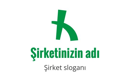 Modern yeşil logo tasarımı, stilize edilmiş harf ve kıvrımlı unsurlar içeriyor