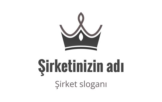 Şık ve modern bir tarzda zarif taç logo tasarımı