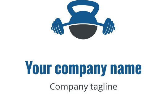 Modern logo tasarımı, teal ve gri stilize ağırlıklar içeriyor