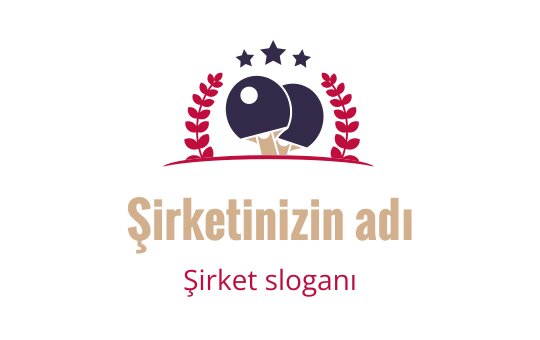 İki siyah zeytin, kırmızı yapraklar ve yıldızlar içeren eğlenceli logo tasarımı