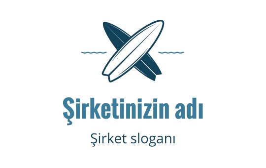 Şık dalgalar ve modern tipografi ile tasarlanmış logo