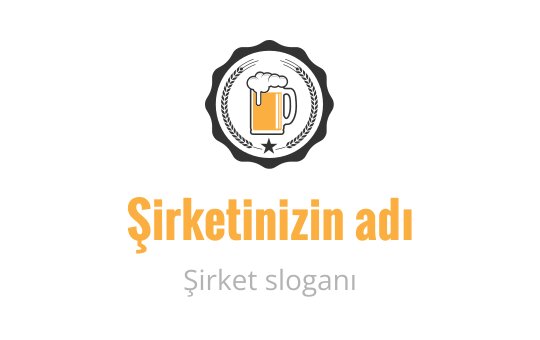 Eski tarz rozet logo tasarımı, bir bira kupası ve yıldız detayları içeriyor
