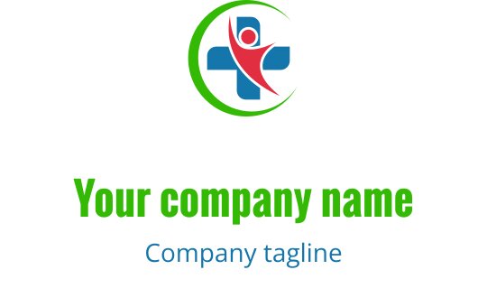 Kırmızı, mavi-yeşil ve limon yeşili soyut figürler içeren canlı logo tasarımı