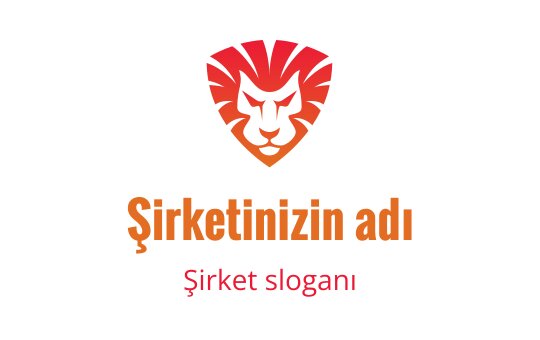 Kırmızı ve turuncu tonlarında stilize aslan logosu, kaplan endüstrisini temsil ediyor.