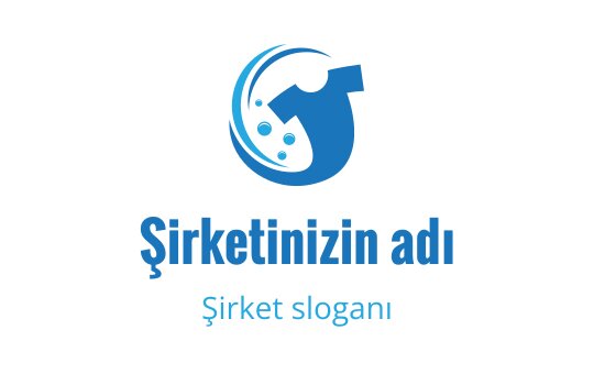 Modern mavi logo tasarımı, stilize edilmiş su damlası ve anahtar içeriyor