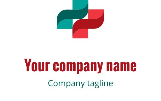 Cesur logo tasarımı, teal ve bordo geometrik şekiller içeriyor