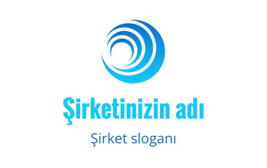 Dinamik dairesel unsurlara sahip modern mavi spiral logo tasarımı