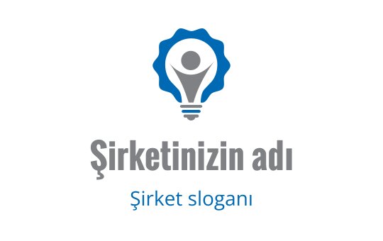 İnsan figürü ve dişli unsurlarıyla yaratıcı ampul logo tasarımı