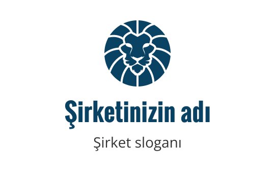 Güç ve cesareti simgeleyen stilize bir aslan içeren yeşil logo.